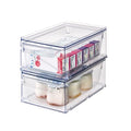 iDesign Stackable Kitchen Storage Drawer for Fridge, Pantry, Under-Sink, or Cabinet - Set of 2 - Clear - style: Pack of 2