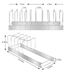 Lid Organizer Pot Lid Organizer Detachable and Adjustable Pots and Pans Organizer for Kitchen Cabinet Storage for Pots and Pans, Cutting Boards, Cooking Utensils (1 pack) - size: 1 PACK