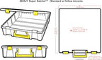 ArtBin 6955JY Super Satchel with Yellow Latches and Handle - color: Yellow, size: 1 Pack