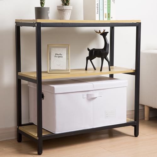 PRANDOM Collapsible Storage Box with Lid [3-Pack] Leather Fabric Foldable Storage Bin Organizer Container Basket Cube with Cover for Home Bedroom Closet Office Nursery White(22.8X15.7X11.8) - color: White, size: X-Large(3-Pack)