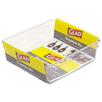 Glad Clear Plastic Organizer Bin – 6” x 6” x 2.2” Drawer Storage Tray with Non-Slip Feet, Clear - size: 6x6 (Pack of 1)