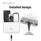 elago Universal Remote Holder Mount Compatible with Apple TV Remote and All Other Remote Controls - Adhesive Tape or Screw Mounting Options, Available Wired Charging [Large] [White] - color: White, size: Large