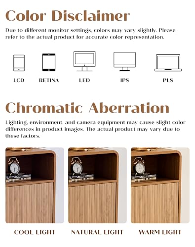 Fluted Shoe Cabinet with 2 Flip Drawers, Narrow Shoe Rack with Open Storage & Hooks, Freestanding Hidden Organizer Shoe Storage for Entryway, Hallway, Walnut