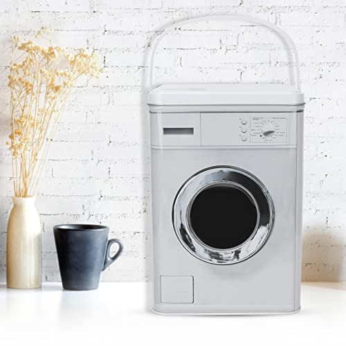 Large Capacity Metal Laundry Detergent Container, Farmhouse Style Storage Box with Handle for Laundry Room Decor