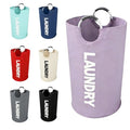 A large 90 liter laundry basket that can be folded for easy carrying. Suitable for bathrooms, laundry rooms, and travel (Purple) - color: Purple
