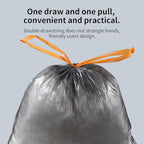 MOPALL Small Trash Bags with Drawstring, 2.6-4 Gallon Bathroom Garbage Bags, 15 Liter Black Waste Basket Liners for Bedroom, Office, Pet & Diaper Pail, Strong & Leak Proof (75 Count, 17.7" x 19.7") - size: 1 Count (Pack of 75)