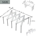 GREATLINK Adjustable Pot Lid Organizers, Dish Rack to Store Houseware, Plate Rack While Cooking, Kitchen Cabinet Pantry Pan and Pot Lid Organizer Rack Holder,4 sectional, 1Pcs