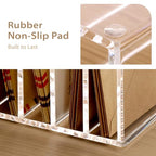 SANRUI Mail Organizer, Clear Acrylic Desk Organizer,Letter Holder for Desk,9-Compartment Small File Holders Paper Organizer Mail Sorter for Office,Home, School - style: 9 Sections