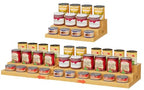 Extra-Long Expandable Bamboo Can Rack for Pantry – 3-Tier Adjustable Pantry Can Organizer, Large Capacity Holds up to 45 Cans, Pantry Shelf & Countertop Storage (Patent Pending)