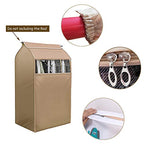 Hanging Garment Storage Bag Clothes Dustproof Cover With Clear Window In Wardrobe/Moisture, Dust Resistant Protector Cover With Zipper (Not Including Frames) - size: X-Large
