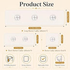 16 Pcs Shower Caddy Adhesive Replacement, Strong Shower Shelf Adhesive,WaterProof Showers Adhesives Strip, Ad-hesive Hook for Showers, No Drilling for Bathroom Storage Shelve and Kitchen Rack - color: 16pcs Transparent