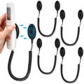 4 Pack 43 Inch Magnetic Remotes Control Holder with Spring Ropes Retractable Cord Remote Holder Wall Mount Anti-Loss Remote Control Leash Wall Mount for Projector TV Fan Couch, Bedside Table - size: 43 Inch