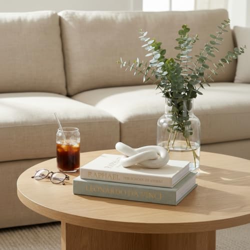 Upgraded Decorative Books for Home Decor - Coffee Table Faux Books for Decoration, Linen Fake Book Storage Box for Entryway, Bookshelf, Modern, Boho, Farmhouse & Neutral Aesthetic Decor, Set of 2 - color: Beige-Gray