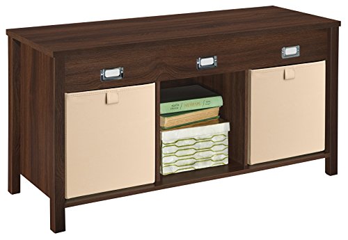 ClosetMaid 16051 Premium 3-Cube Bench, Dark Chestnut - color: Dark Chestnut, size: 3-Cube Bench
