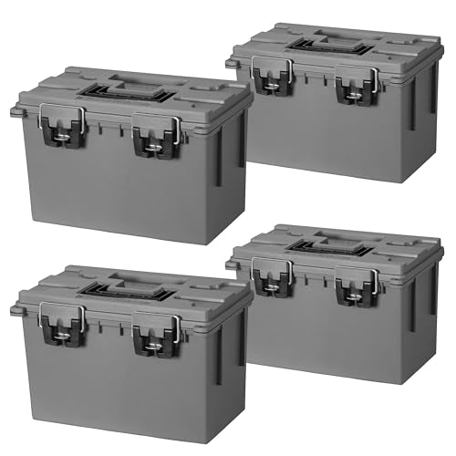 Sheffield 12766 XL Storage Bins With Lids, Mothers Day Gifts, Stackable Storage Bins, Mothers Day Gifts for Mom, Lockable Containers with Lids, Plastic Containers for Home, Classroom, and Dorm - color: Gray, size: XL 4-Pack