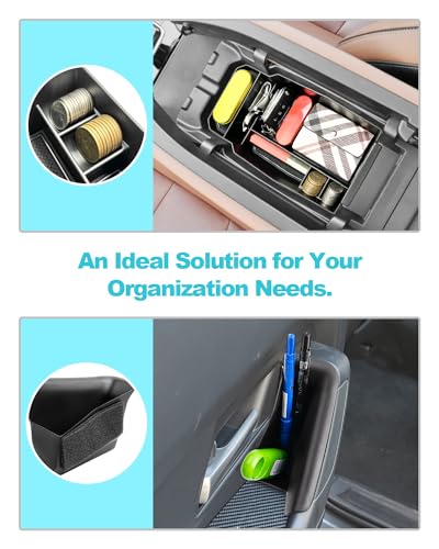 CDEFG 5PCS 2023 2024 2025 2026 CX-50 Center Console Organizer Tray for 2023-2026 Mazda CX-50 Accessories Console Armrest Tray Side Door Trash Container Storage Box Door Handle Pocket Insert Trays - color: 5pcs for 2023-2026 Cx-50