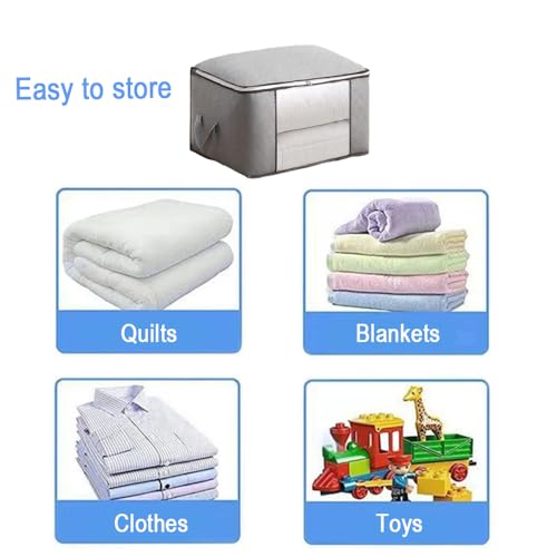 100L Extra Storage Bags with Zipper and Handles, Moving Boxes & Storage Bins Alternative, Packing Supplies, Moving Supplies for Dorm Room Essentials (24x16x14 IN) - size: 1 Pack-100L Storage Bags