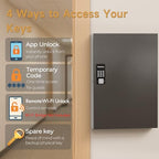 192-Key Smart Key Lock Box Wall Mount – Commercial Key Cabinet with App, Keypad, Bluetooth & WiFi Unlock (Sold Separately), Access Log Tracking, Key Management System for School, Office - size: 192 Key(Smart)