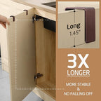 KES Over The Cabinet Towel Holder Fit 1" Thick, Kitchen Towel Holder for Cabinet, Over The Door Towel Bar with Extended Hooks, Brown 2 Pack, KTH500S26-OB-P2 - color: Brown