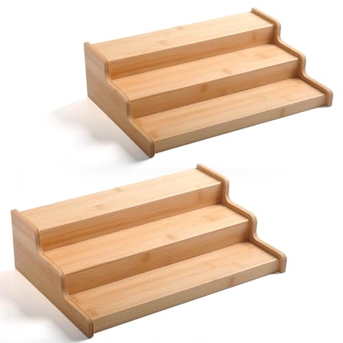JinDoWin 2 Pack Cabinet Spice Rack Organizers - Enhanced Cabinet Spice Organizer, Practical Spice Rack Organizer for Cabinet and Efficient Cabinet Spice Organizer (2, 13 Inch) - size: 13 Inch