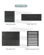 Autonomier 5-Tier Extra Small Shoe Rack (16.3" Wide), Narrow Space-Saving Organizer for Small Spaces, Non-Woven Fabric Lightweight Shoe Shelves, for Closet, Front Door, Entryway, Kids/Toddler/Adults - size: 5-Tier