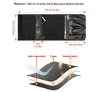 IPENNY No-slip Leather Sofa Couch Remote Control Holder Chair Armrest Caddy Pocket Organizer Storage Bag for Cellphone Tablet Notepad Book Magazines DVD Eyewears Drinker Snacks Holder Pouch - color: Coffee (Leather + Suede fabric)