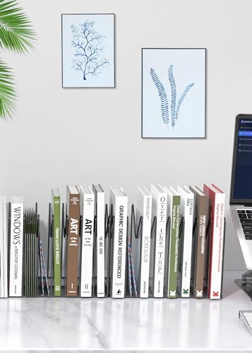 4 Sets File Organizer for Desk,File Sorter Organizer,File Folder Holder/Rack/Stand,Desktop Record/Clipboard Holder,8 Sections Storage,Anti-Scratch/Pilly/Rusty,Metal Stable Holder,Black - style: 4 Sets