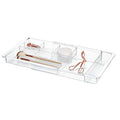 iDesign Expandable Vanity Drawer Organizer, The Clarity Collection – 11.25” to 18.5”, Clear (Pack of 6) - color: Clear, size: Extends up to 18.5 Inches (Pack of 6)