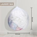 Collapsible Linen Look Fabric large Storage & Laundry Hamper with Drawstring - Durable Laundry Basket Laundry Bag Foldable Space Saving Basket Toy Basket, Dust Proof & Stackable, Beige