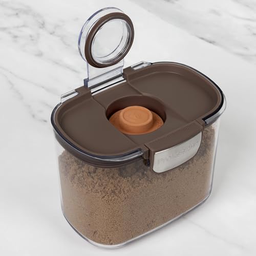 ProKeeper+ Airtight Food Storage Container Set – Clear Plastic Flour and Sugar Canister Set with Magnetic Accessories for Kitchen Organization (Brown, 9-Piece) - color: Brown, size: 9-Piece