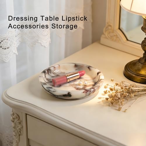 Jewelry Tray,5.5"x5.5" Marble Jewelry Tray for Entryway Table,Countertop Bathroom, Kitchen Dresser,Marble Tray,Waiting for Storage of Small Trinket,Home Decor Organizer - color: A2