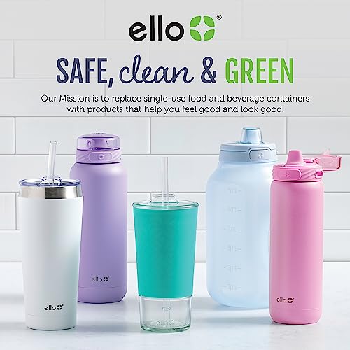 Ello Duraglass Mixed Meal Prep Sets Leak-Proof Glass Food Storage Containers with Silicone Sleeves and Airtight BPA-Free Lids, Dishwasher, Microwave, and Freezer Safe - color: Blue La La