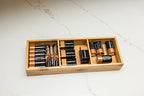 Lipper International 823 Bamboo Wood 3-Compartment Organizer Tray, 11 5/8" x 4 1/8" x 1 3/4" (Pack of 6) - color: Bamboo Wood, size: 3-Compartment (Pack of 6)