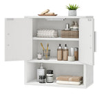 HOOBRO Bathroom Wall Cabinet, Medicine Cabinet, 15 x 7.1 x 16.1Inches, Adjustable Shelf, Over The Toilet Wall Storage Cabinet, for Bathroom, Bedroom, White