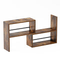 Expandable Cabinet Organizer Shelf, Set of 2 Kitchen Counter Shelves for Countertop Organization Spice Rack Kitchen Storage Stackable