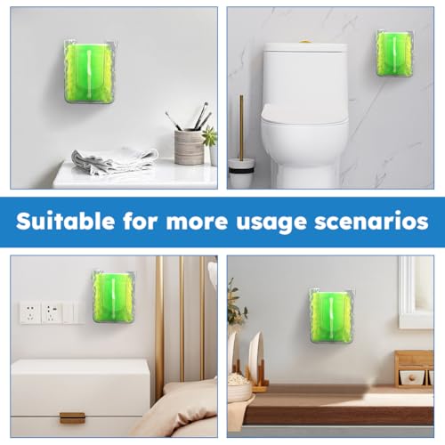 CALIDAKA 2Pcs Bathroom Wipes Holder, Kitchen Wipes Storage, Wall-Mounted Tissue Holder, Non-Slip Flushable Wipes Box, Wipe Container, Wipes Holder for Kitchen Bathroom (Clear+Clear Grey)