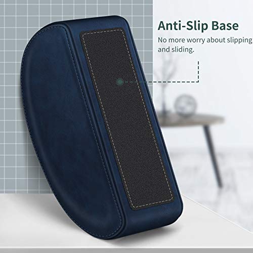 Remote Control Holder with 5 Compartments, KENOBEE Anti-slip Desktop Caddy Storage Organizer for Remote Controllers, Office Supplies, Makeup Brush, Media Accessories, Blue - color: Blue, size: Small