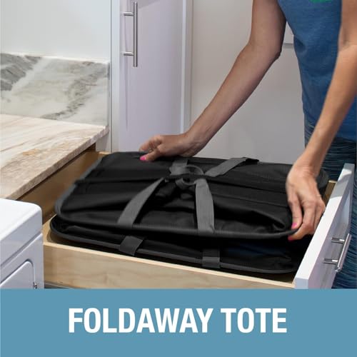 CleverMade Collapsible Laundry Caddy - Black Charcoal 2-Pack 64L - Foldable Storage Organization Container for Clothes Laundry Room Storage Solution - color: Black/Charcoal
