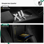 YHTAUTO Armrest Hidden Storage Box for Tesla Model Y Juniper 2025 2026 (Premium & Performance), Tesla Model 3 Highland 2024 2025 2026, Center Console Organizer Tray Compartment Storage Car Accessories - style: 1PC Armrest Hidden Storage Box