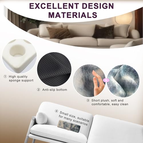Couch Cup Holder Pillow, 5 Hole Couch Drink Holder! Keep Drinks Hand Side and Keep Temp, Prevent Spills and Use Anywhere. Cup Holder for Couch, Bed, Camping, RV, Car, Beach. Beige Gray - color: Beige Gray