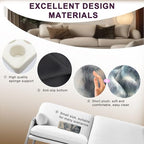 Couch Cup Holder Pillow, 5 Hole Couch Drink Holder! Keep Drinks Hand Side and Keep Temp, Prevent Spills and Use Anywhere. Cup Holder for Couch, Bed, Camping, RV, Car, Beach. Beige Gray - color: Beige Gray