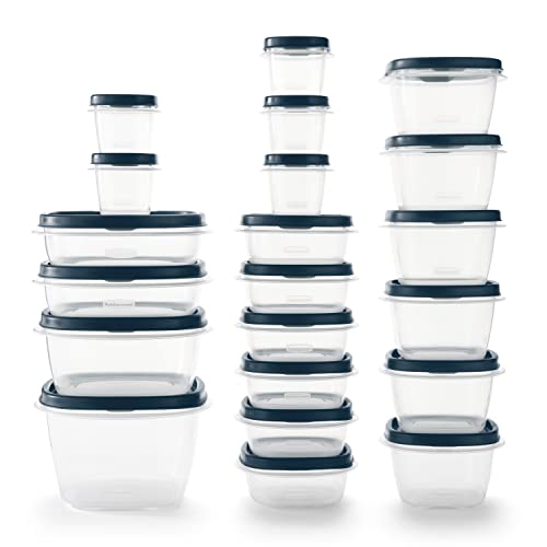 Rubbermaid EasyFindLids Food Storage Containers in Special-Edition Insignia Blue, 42 Piece - color: Blue, size: Assorted Sizes (42-Piece)