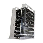 Hard Drive Bay Holder 3.5'' Multi-Layers Hard Disk Bracket HDD Mounting Bracket Kit, Transparent Mechanical Hard Disk Box Storage Organizer Case Rack with Cooling Fan Space (3 Layers) - style: 3 Layers