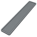 ZAPPOWARE Kitchen Sink Narrow Silicone Holder Tray 17.7"x3.1", Vanity & Bathroom Organizer, Gray - color: Gray, size: 17.7" x 3.1" x 0.4"