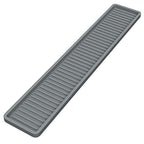 ZAPPOWARE Kitchen Sink Narrow Silicone Holder Tray 17.7"x3.1", Vanity & Bathroom Organizer, Gray - color: Gray, size: 17.7" x 3.1" x 0.4"