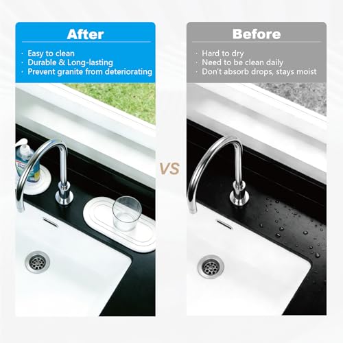 2PCS Water Absorbing Stone Tray, Quick Drying Diatomite Bathroom Tray, Drying Stone for Kitchen Counter, Soap Dish Dispenser Vanity Organizer
