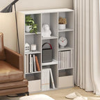 Furinno LUDER Book Shelf, 11-Cube Bookshelf, Reversible Bookcase, 9.4 x 29.1 x 41.7, Easy Assembly, for Living Room, Bedroom, Home Office, White - color: White, size: 11-Cube