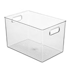 iDesign Large Clear Plastic Storage Bin for Bathroom or Vanity, Organizer for Hair Tools & Shampoo Bottles - style: Pack of 1