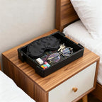 Valet Tray, Desktop Organizer and Catchall Tray for Keys, Wallet, Phone, Jewelry | Multi-Use Entryway Table, Desk & Nightstand Storage for Men & Women