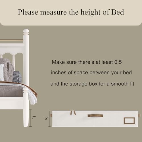 Under Bed Storage, Under Bed Storage Containers Bins for Clothes, Large Linen Underbed Closet Organization Bins, 2 Pack Collapsible Underbed Bin Dorm for Clothes, Sweater, Beige - color: Beige, size: 33"L x 17"W x 6"H